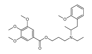 3,4,5-Trimethoxybenzoic acid 3-[ethyl(2-methoxy-α-methylphenethyl)amino]propyl ester结构式