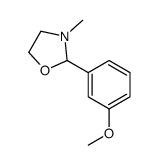 2-(3-methoxyphenyl)-3-methyl-1,3-oxazolidine结构式