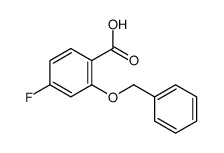 2-(BENZYLOXY)-4-FLUOROBENZOIC ACID Structure