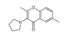 2,6-dimethyl-3-pyrrolidin-1-ylchromen-4-one Structure