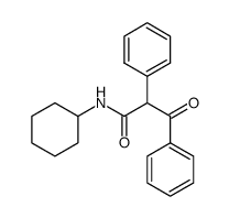 2-benzoyl-N-cyclohexyl-2-phenyl-acetamide Structure