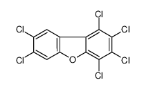 1,2,3,4,7,8-hexachlorodibenzofuran结构式