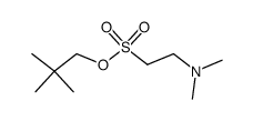 neopentyl 2-(dimethylamino)ethanesulfonate Structure