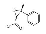 Oxiranecarbonyl chloride, 3-methyl-3-phenyl-, trans- (9CI) structure