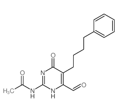 Acetamide,N-[4-formyl-1,6-dihydro-6-oxo-5-(4-phenylbutyl)-2-pyrimidinyl]- picture