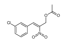 [(Z)-3-(3-chlorophenyl)-2-nitroprop-2-enyl] acetate结构式