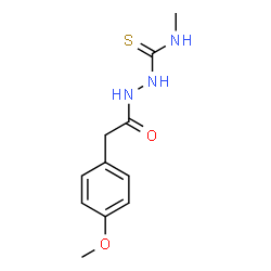 1-[[2-(4-methoxyphenyl)acetyl]amino]-3-methylthiourea Structure