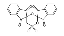 1,3,4-Dioxathian-2,6-dispiro-bis[2'-(1,3-dioxo-indan)]-4,4-dioxid Structure