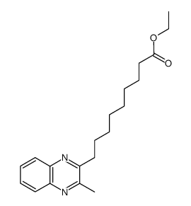 ethyl 9-(3-methylquinoxalin-2-yl)nonanoate Structure