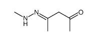 (E)-4-(2-methylhydrazono)pentan-2-one Structure