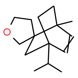 4',5'-dihydro-4-isopropyl-1-methylspiro[bicyclo[2.2.2]oct-5-ene-2,3'(2'H)-furan]结构式