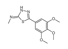 N-methyl-5-(3,4,5-trimethoxyphenyl)-1,3,4-thiadiazol-2-amine结构式