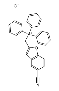 [(5-Cyan-1-benzofuran-2-yl)methyl]triphenylphosphoniumchlorid Structure