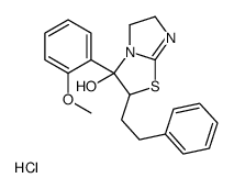 3-(2-methoxyphenyl)-2-(2-phenylethyl)-5,6-dihydro-2H-imidazo[2,1-b][1,3]thiazol-3-ol,hydrochloride Structure