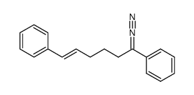 (E)-(6-diazohex-1-ene-1,6-diyl)dibenzene结构式