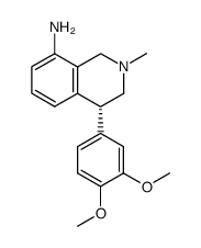 (R)-4-(3,4-Dimethoxy-phenyl)-2-methyl-1,2,3,4-tetrahydro-isoquinolin-8-ylamine Structure