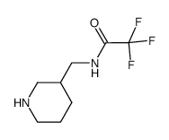 2,2,2-trifluoro-N-(piperidin-3-ylmethyl)acetamide结构式