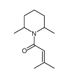 1-(2,6-dimethylpiperidin-1-yl)-3-methylbut-2-en-1-one结构式