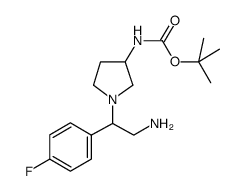 3-N-Boc-氨基-1-[2-氨基-1-(4-氟-苯基)-乙基]-吡咯烷图片