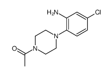 2-(4-ACETYL-PIPERAZIN-1-YL)-5-CHLOROANILINE Structure