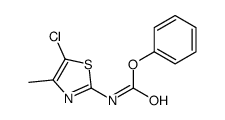 phenyl N-(5-chloro-4-methyl-1,3-thiazol-2-yl)carbamate Structure