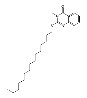 3-methyl-2-pentadecylsulfanylquinazolin-4-one Structure