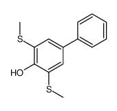 2,6-bis(methylsulfanyl)-4-phenylphenol结构式