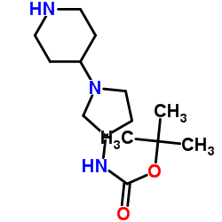 (1-PIPERIDIN-4-YL-PYRROLIDIN-3-YL)-CARBAMICACIDTERT-BUTYLESTER structure