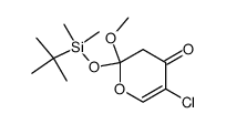 5-chloro-2-methoxy-2-t-butyldimethylsilyloxy-2,3-dihydropyran-4-one Structure