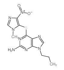 9H-Purin-2-amine,6-[(1-methyl-4-nitro-1H-imidazol-5-yl)thio]-9-propyl- picture