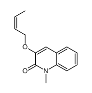 3-but-2-enoxy-1-methylquinolin-2-one Structure