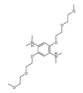 [4-dimethylsilyl-2,5-bis[2-(2-methoxyethoxy)ethoxy]phenyl]-dimethylsilane结构式