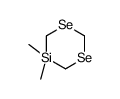 5,5-dimethyl-1,3,5-diselenasilinane Structure