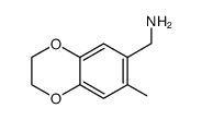 (7-Methyl-2,3-dihydrobenzo[b][1,4]dioxin-6-yl)methanamine picture