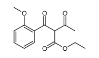 Benzenepropanoic acid, α-acetyl-2-methoxy-β-oxo-, ethyl ester Structure