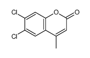 6,7-dichloro-4-methylchromen-2-one结构式