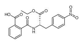 alpha-ethyl N-(2-carboxybenzoyl)-4-nitro-3-phenyl-L-alaninate结构式