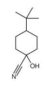 4-tert-butyl-1-hydroxycyclohexane-1-carbonitrile Structure