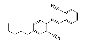 2-[(2-cyanophenyl)methylideneamino]-5-pentylbenzonitrile Structure