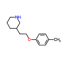 3-[2-(4-Methylphenoxy)ethyl]piperidine Structure