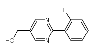 [2-(2-Fluoro-phenyl)-pyrimidin-5-yl]-methanol Structure