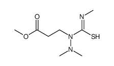 methyl 3-[dimethylamino(methylcarbamothioyl)amino]propanoate结构式