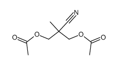 3-acetoxy-2-acetoxymethyl-2-methyl-propionitrile Structure