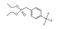 [4-(三氟甲基)苄基]磷酸二乙酯结构式