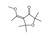 4-((Ξ)-1-methoxy-ethylidene)-2,2,5,5-tetramethyl-dihydro-furan-3-one结构式