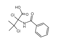 2-benzoylamino-3-methyl-2,3-dichlorobutanoic acid结构式