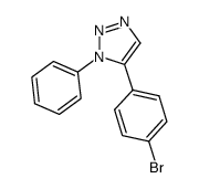 5-(4-bromophenyl)-1-phenyl-1H-[1,2,3]-triazole结构式