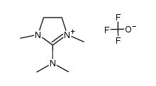 2-(dimethylamino)-1,3-dimethylimidazolidin-2-ylium trifluoromethanolate Structure