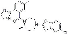 (R)-(4-(5-chlorobenzo[d]oxazol-2-yl)-7-Methyl-1,4-diazepan-1-yl)(5-Methyl-2-(2H-1,2,3-triazol-2-yl)phenyl)Methanone picture