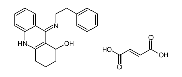 (Z)-but-2-enedioic acid,9-(2-phenylethylamino)-1,2,3,4-tetrahydroacridin-1-ol Structure